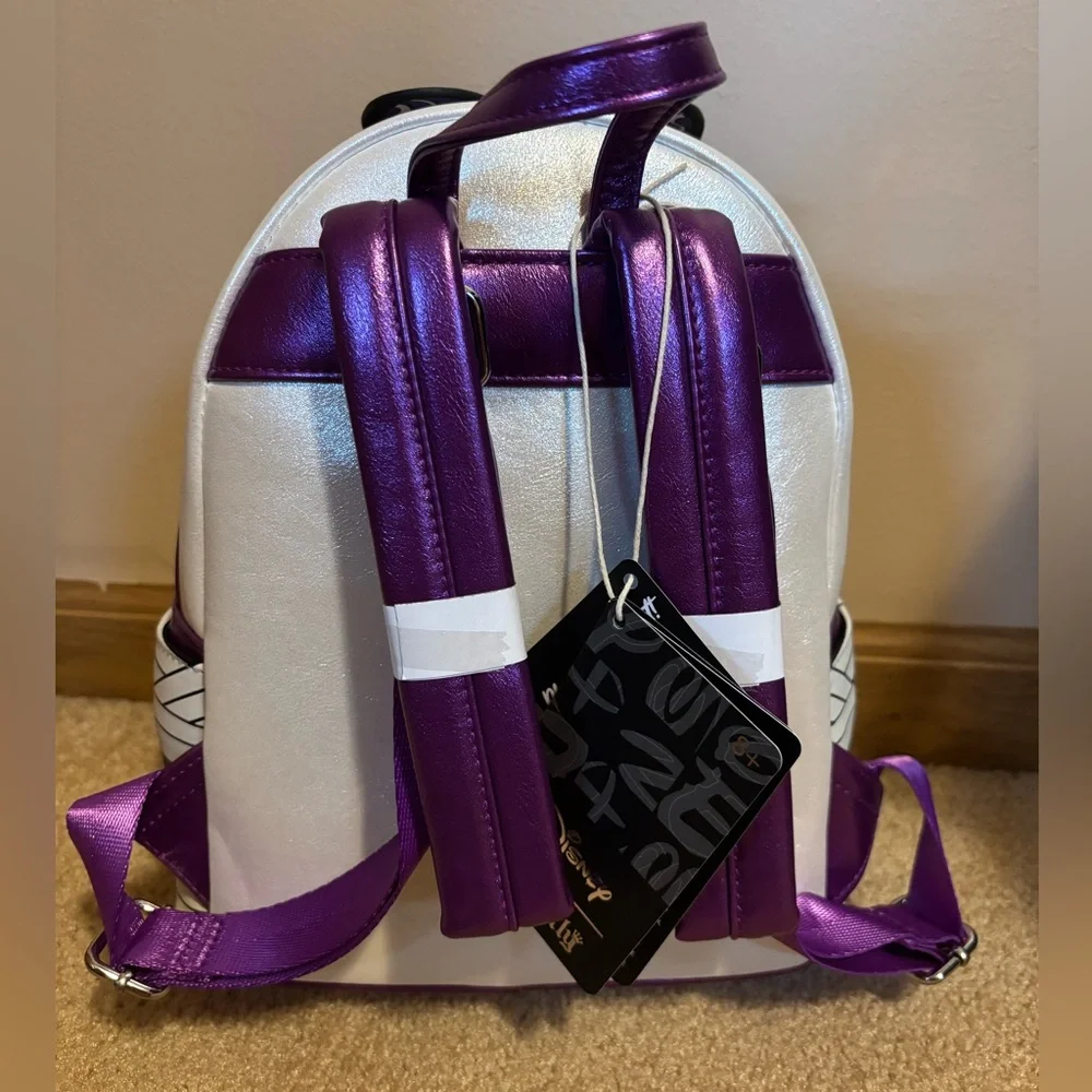 Loungefly Disney Minnie Mouse Bride Frankenstein Glow in the Dark Mini Backpack - Picture 7 of 13